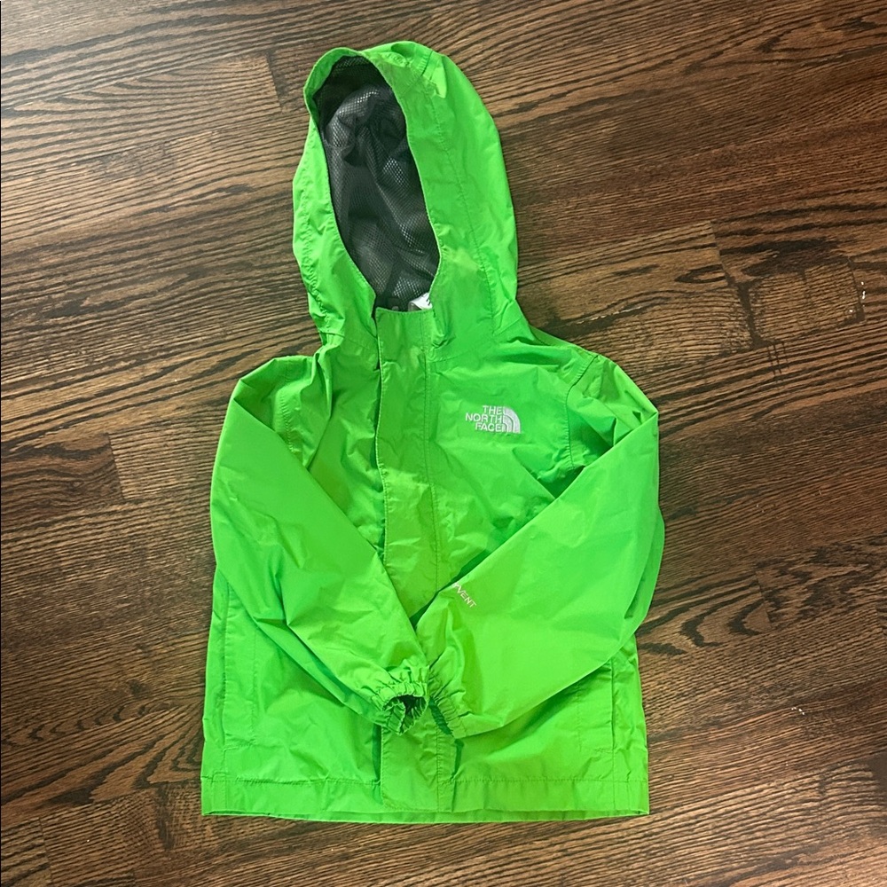 The North Face Vibrant Green Rain Jacket